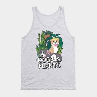 cute dogs and plants Tank Top